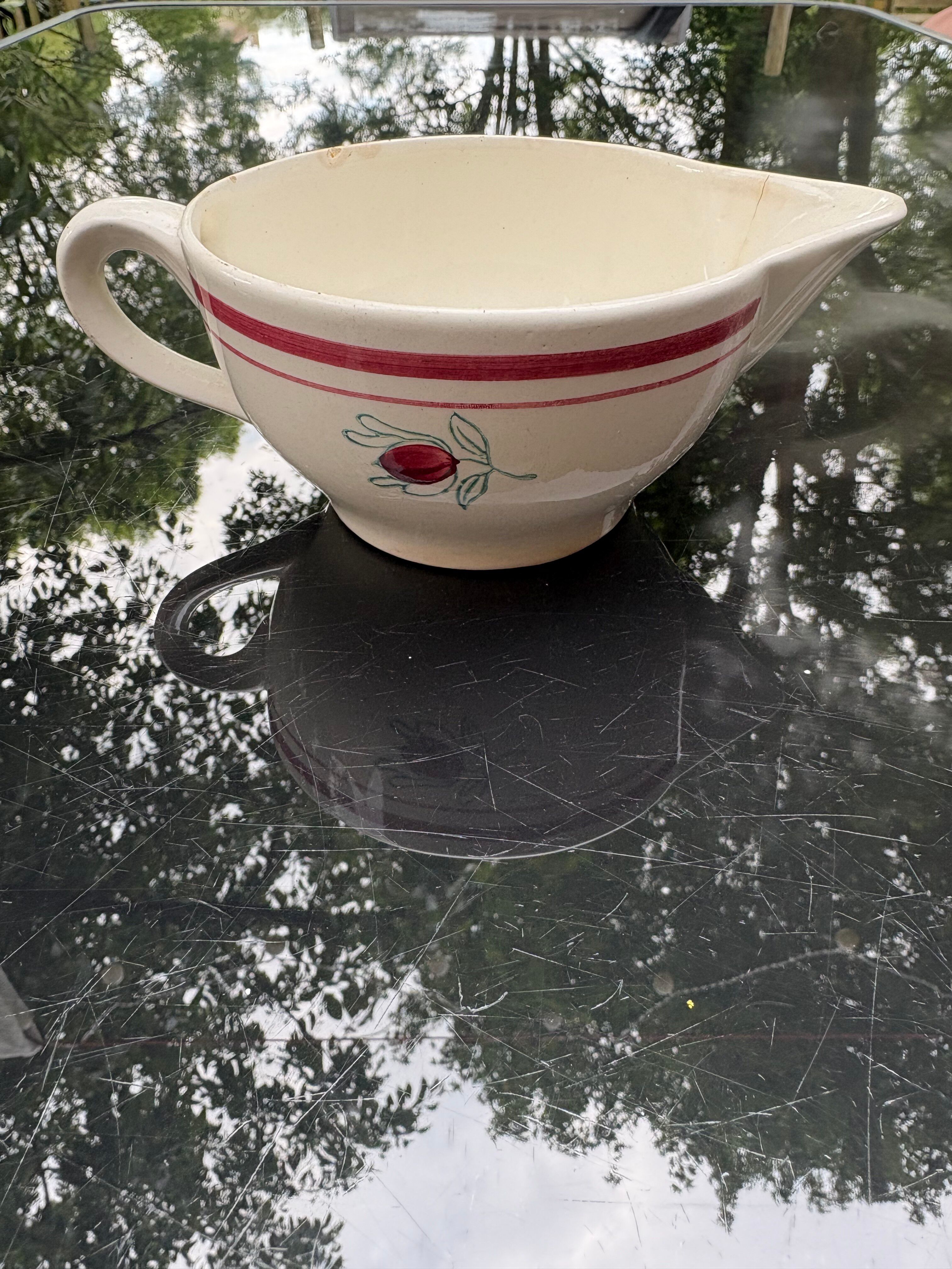 Vintage Gien sauceboat