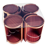 Modular coffee table model 0635, Dřevotvar Nová Paka, 1977