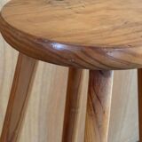 High wooden stool