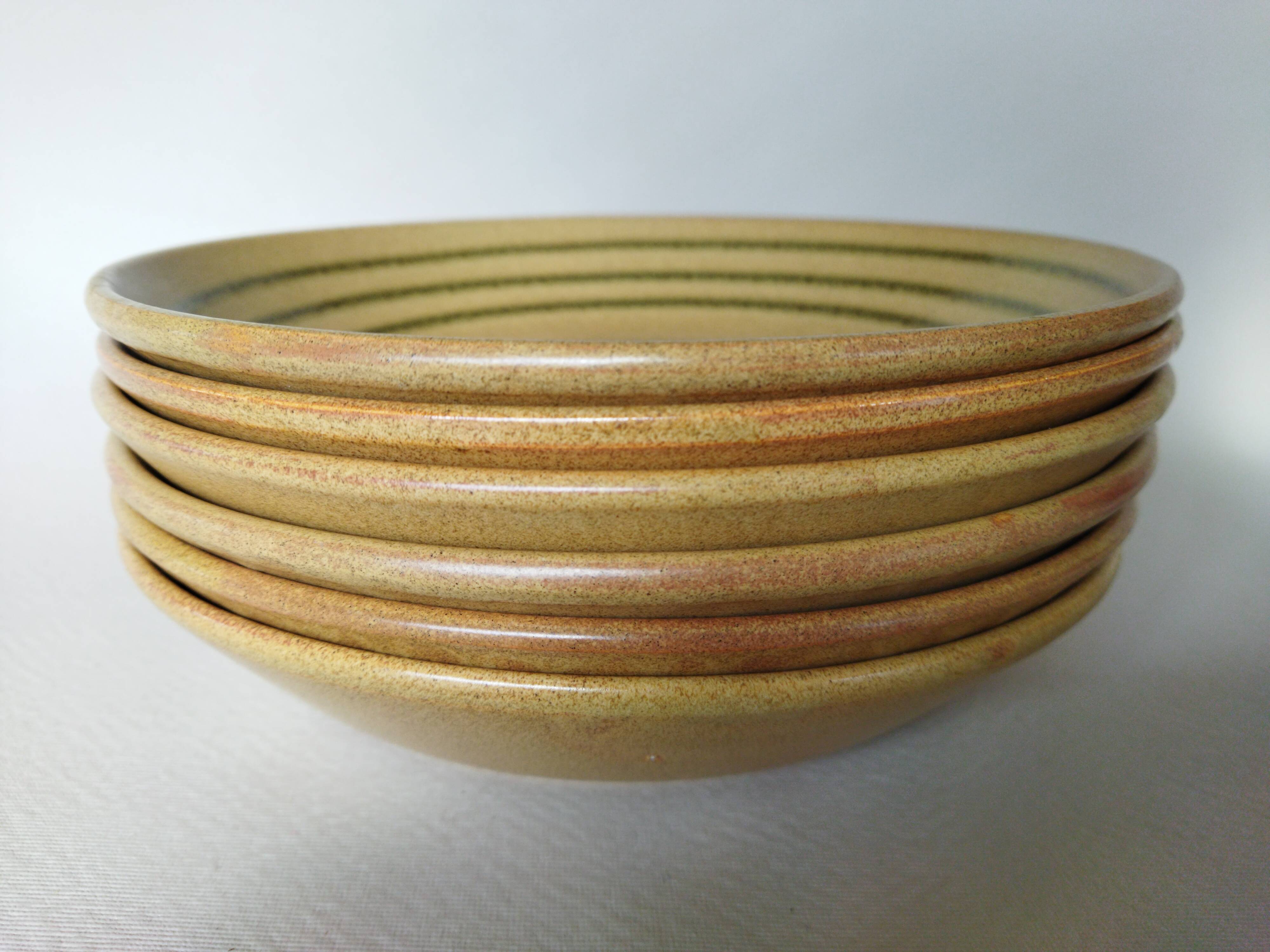 6 Sarreguemines “Chaumière” soup plates