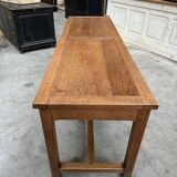 Table console XIXème en chêne massif