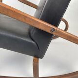 Fauteuil à bascule vintage, Tchécoslovaquie, années 1970