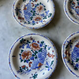 Series of 4 Gien plates