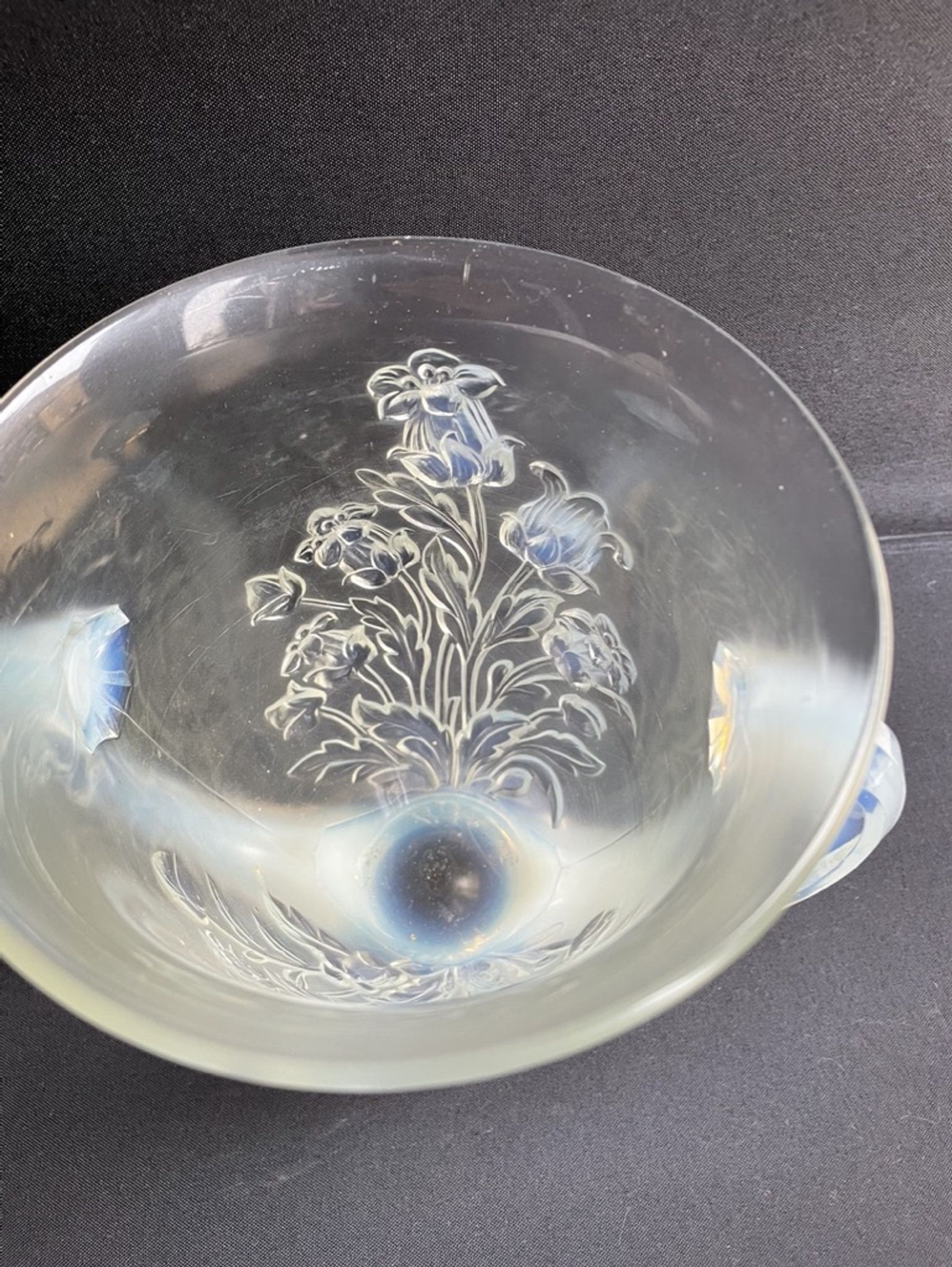 Large vase with 2 Art Deco handles signed Verlys