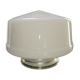 Glass globe lamp opaline ART DECO skyscraper