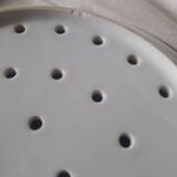 White porcelain drainer and dish