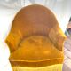Velvet toad armchair