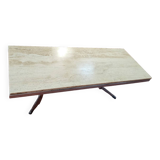 Travertine coffee table