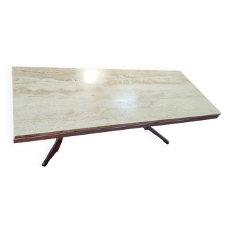 Travertine coffee table