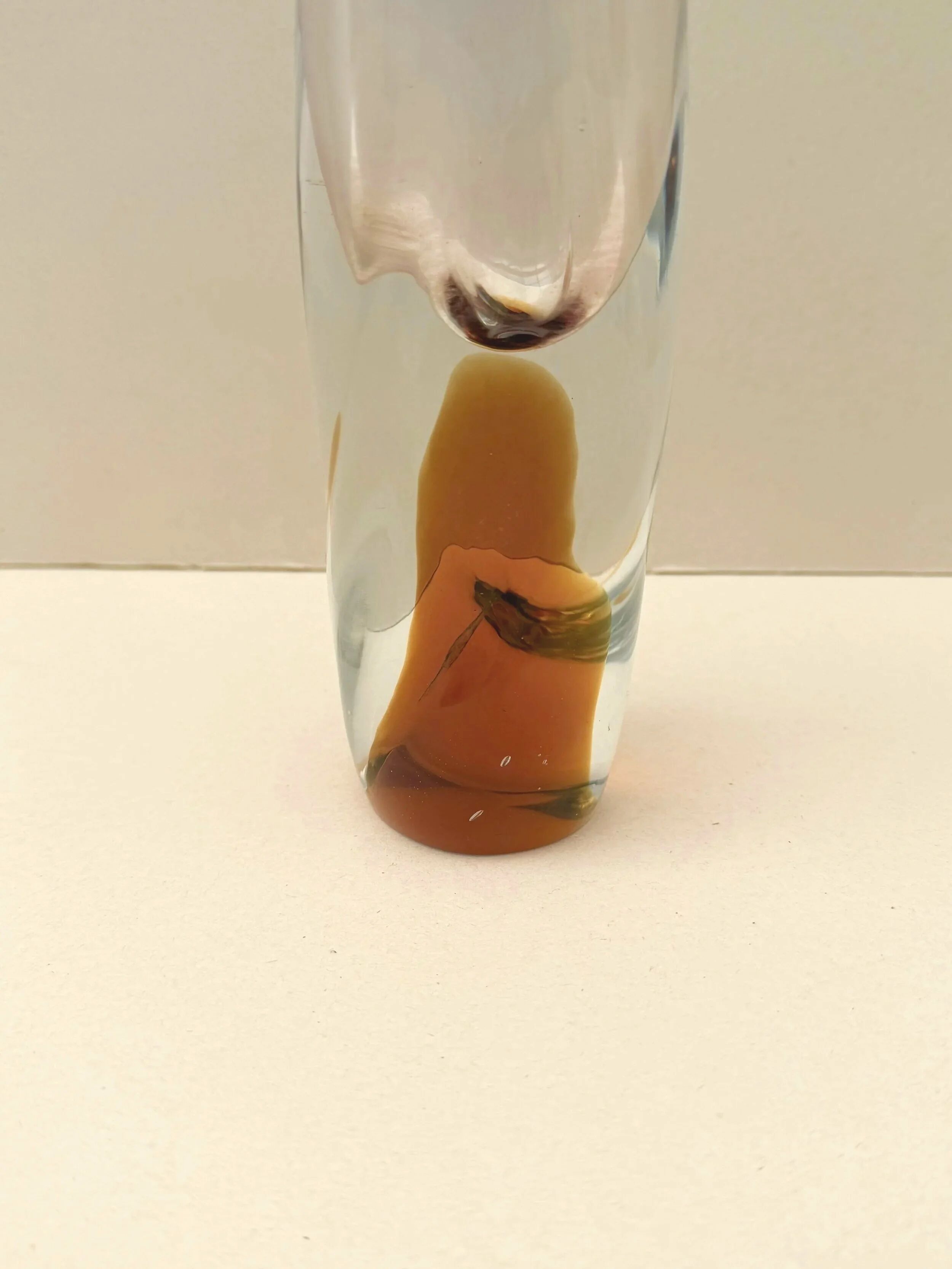 Vase by Josef Hospodka for Chribska in glass, Czechoslovakia 1960