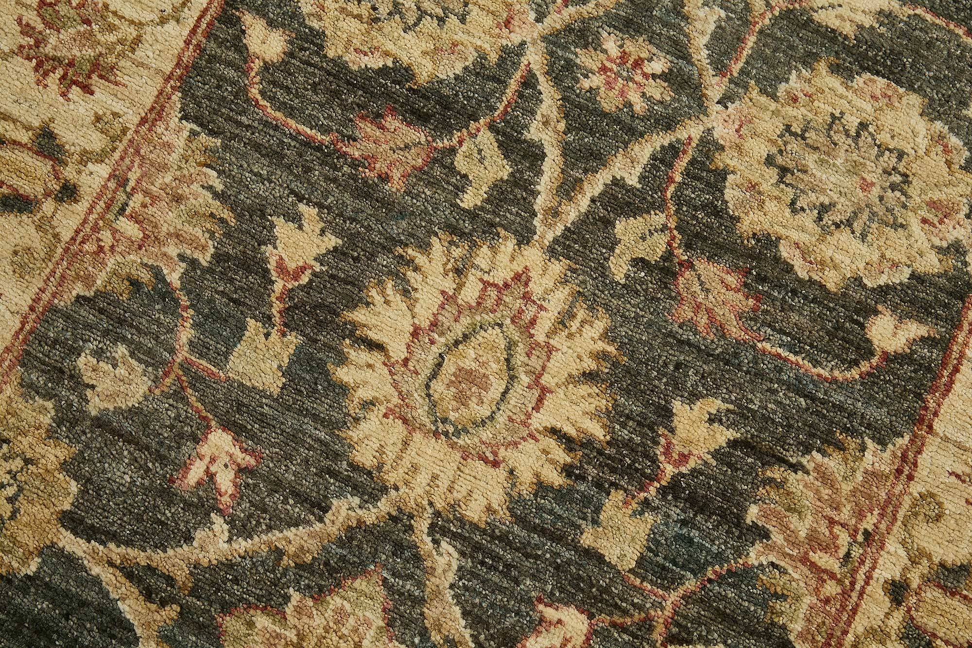 Turkish Handknotted Wool Oushak Rug 78 cm x 311 cm