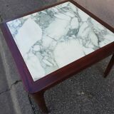 Scandinavian coffee table green marble