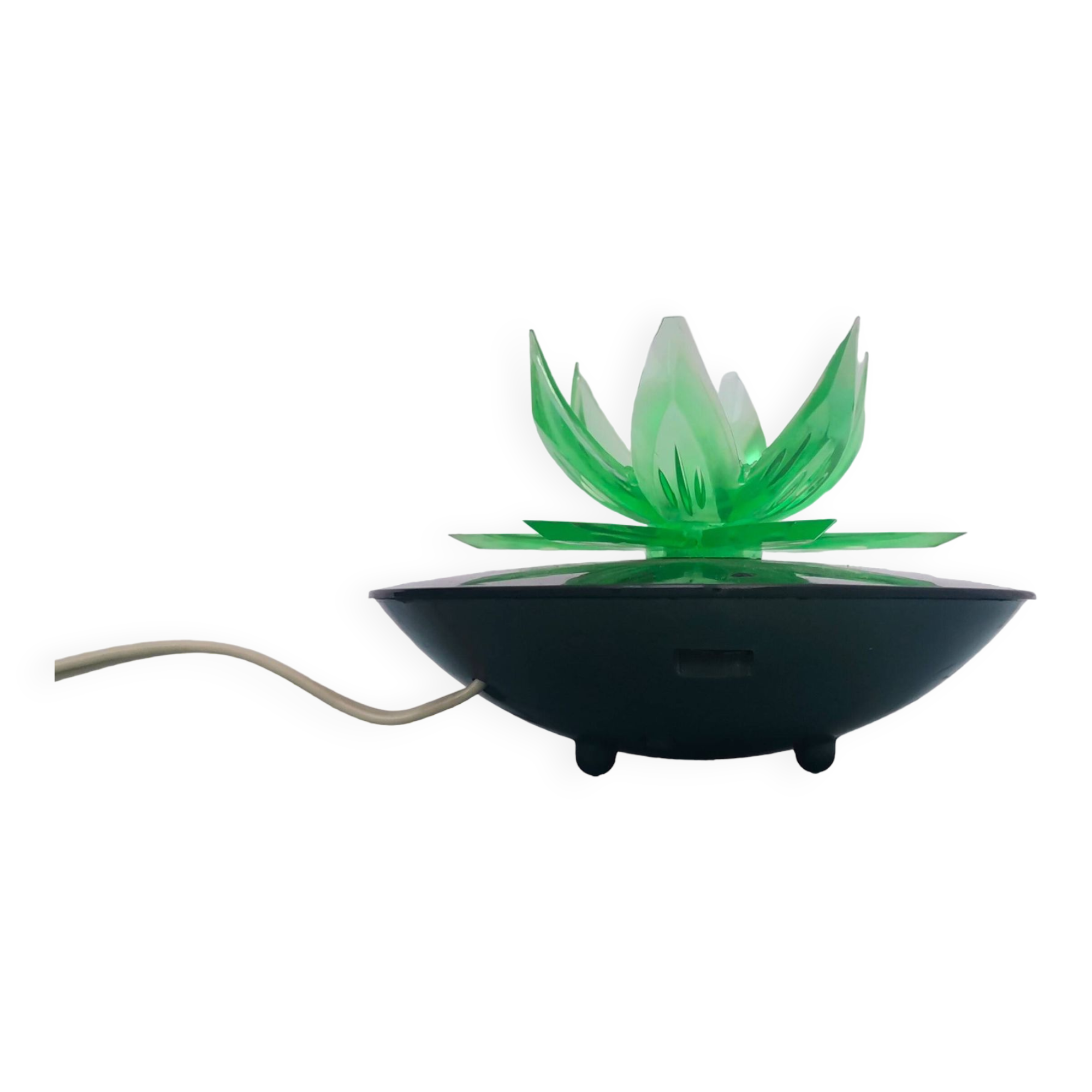 Green Water Lily Lotus Flower Night Light Lamp, Eastern Europe