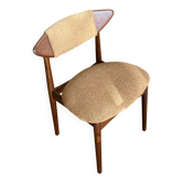 Vintage Scandinavian chair in terracotta boucle "Else"