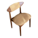 Chaise scandinave vintage en bouclette terracotta « Else »