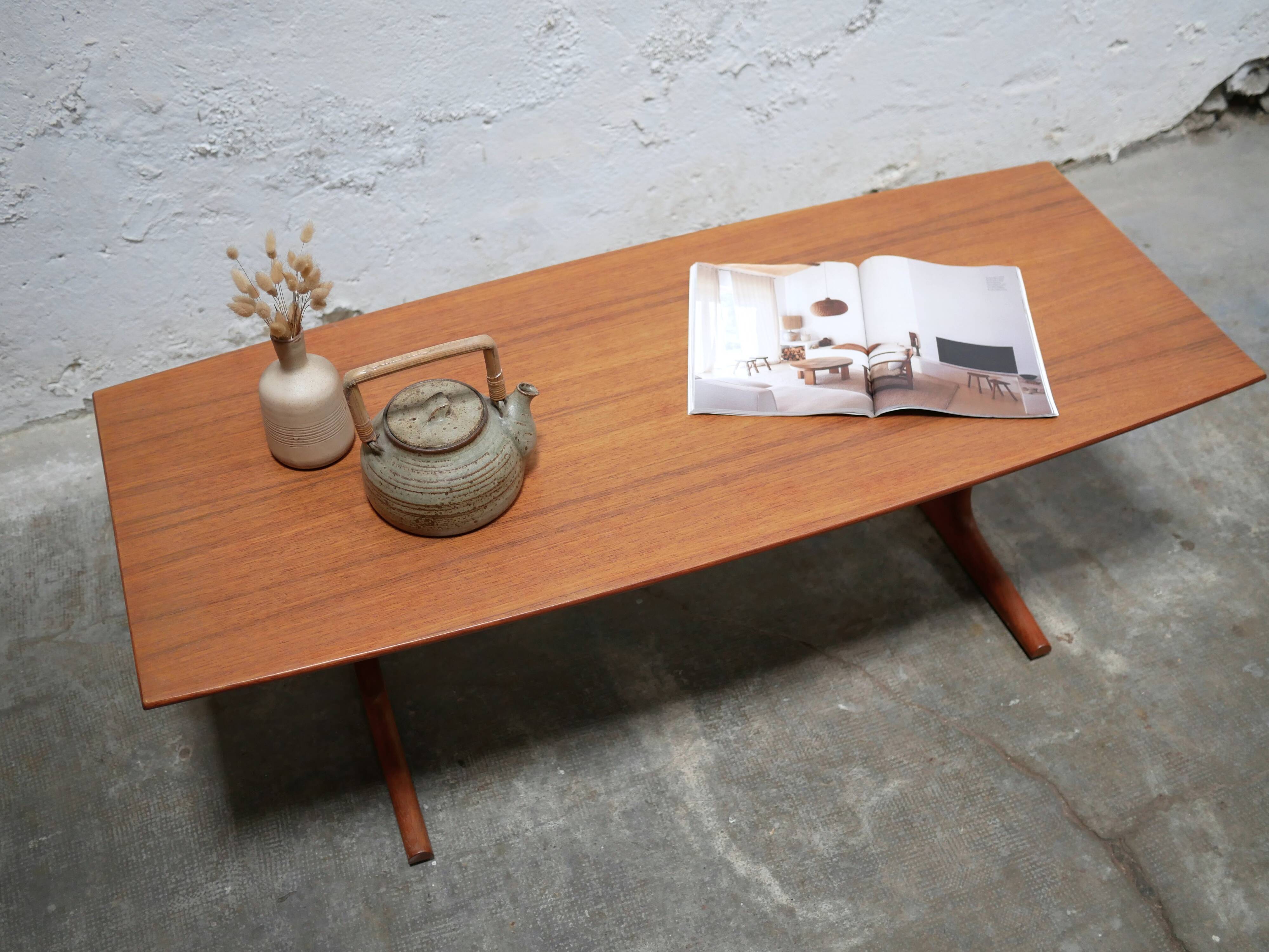 Vintage Scandinavian teak coffee table
