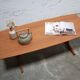 Table basse scandinave vintage en teck
