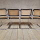 Set of 4 Marcel Breuer chairs model B32 in cane