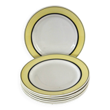 6 assiettes à dessert vintage faïence de Badonviller