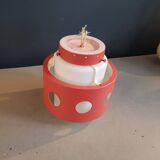 Suspension space-age en opaline et métal