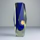 Vase Murano Sommerso bleu, Italie, années 1970