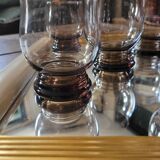 8 verres fumés moulés — 70’s