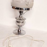 Lámpara de mesa de cristal. Spain, 1960s.
