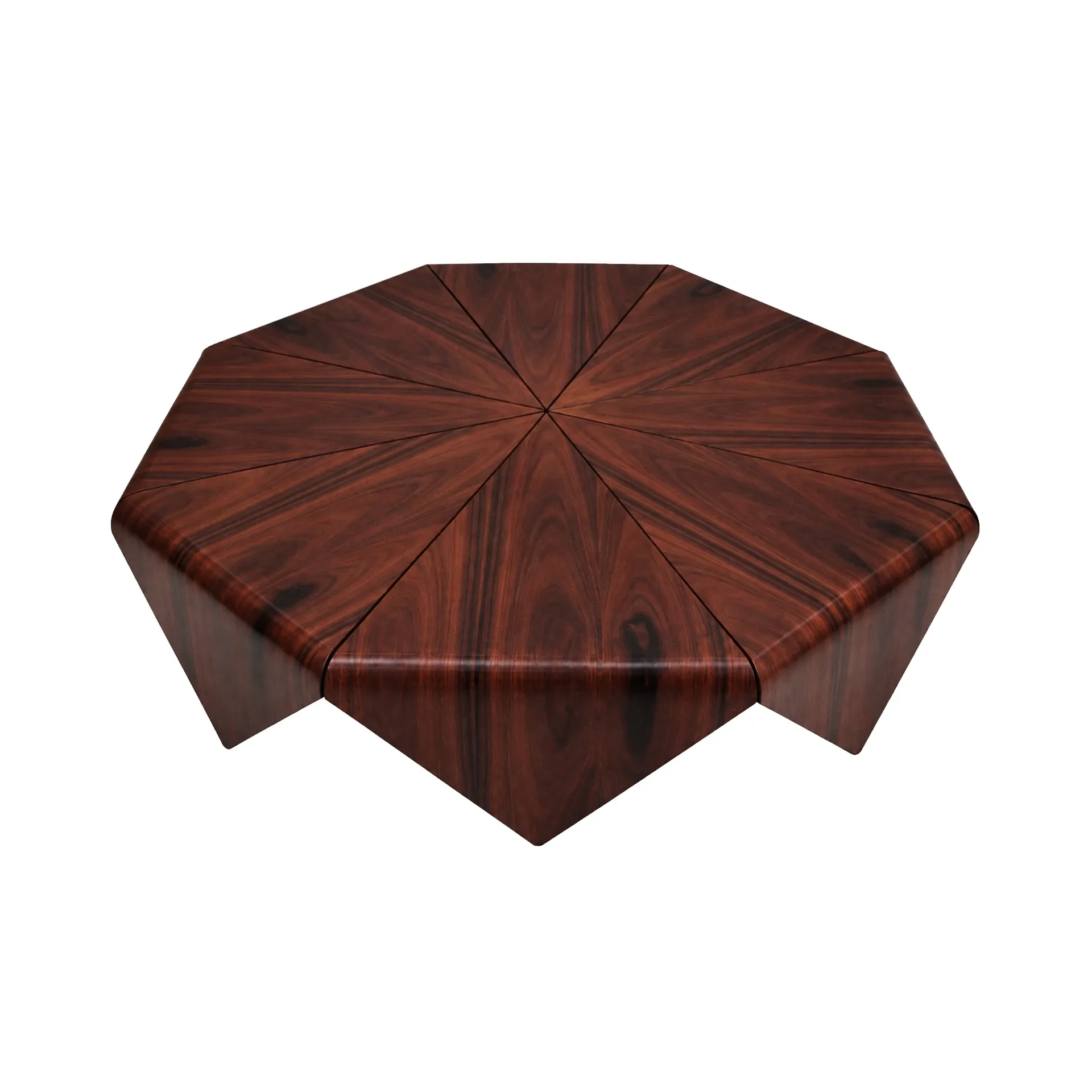 Mid-Century Jorge Zalszupin “Pétalas” Rosewood Table For L’Atelier, Brazil