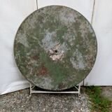 Old folding iron garden table