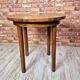 Renovated art deco round coffe table, Poland 1950s