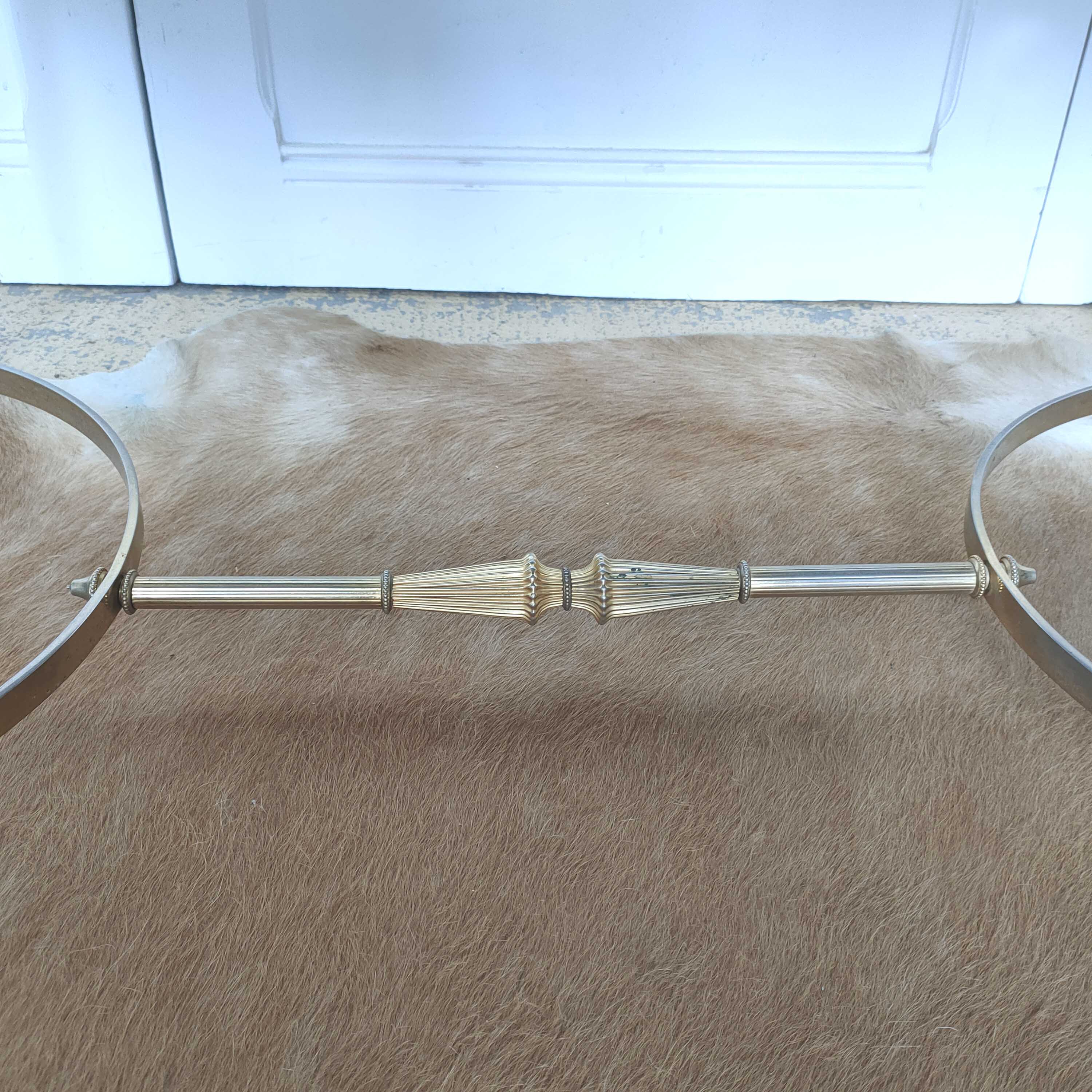 Gold and green marble coffee table