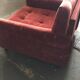 Set of 2 red Mid-Century fabric armchairs, 1960s — complete restoration