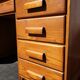 Oak desk 8 drawers double boxes 1950