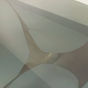 Table basse hélice vintage Propeller de Knut Hesterberg en acier et verre