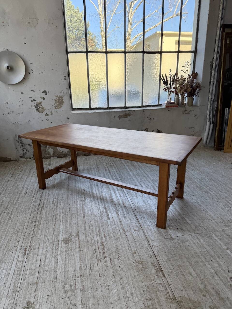 2m oak farmhouse table