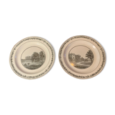 Lot de deux assiettes