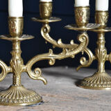 Three-pronged candlesticks