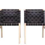 Gijs Bakker set of 4 ''Seatbelt'' Chairs 1978 Holland