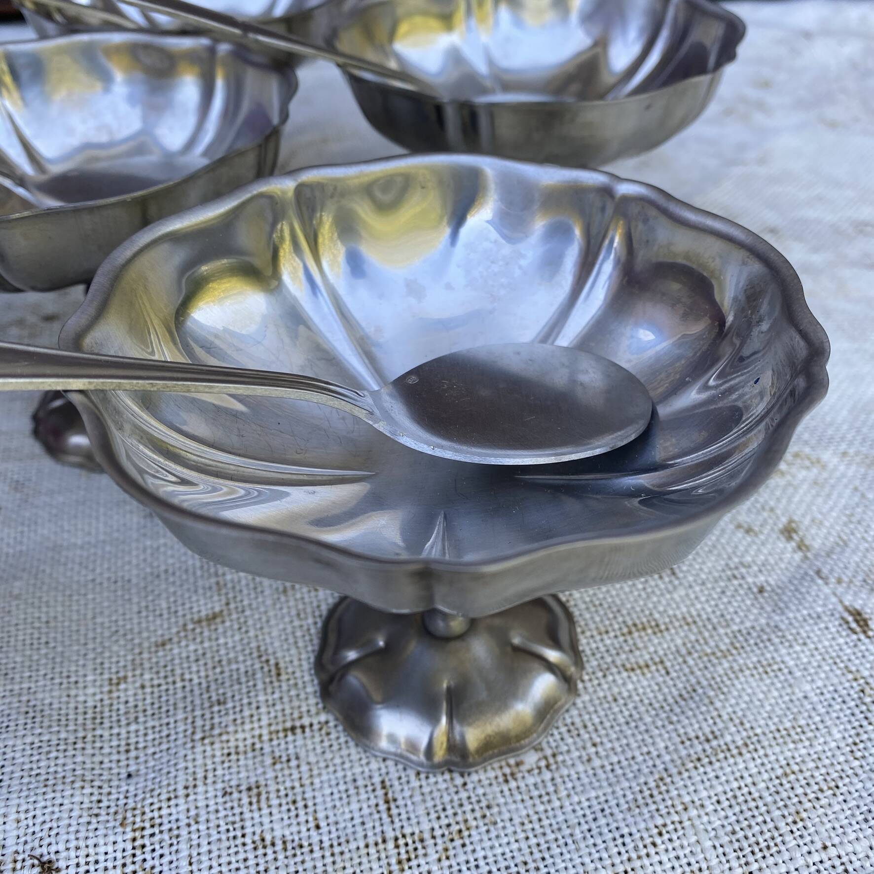 Coupes à glaces en inox mat Jean Couzon