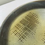 Grand plat en grès émaillé signé Tournay