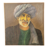 Tableau Orientaliste Portrait Huile Sur Toile