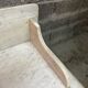Table de toilette ancienne, marbre blanc