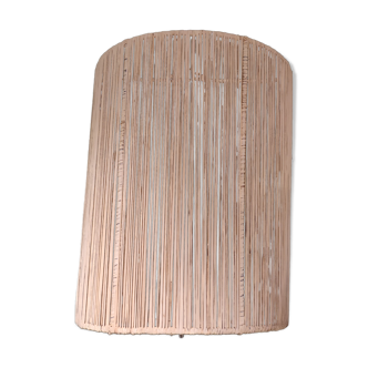 Raffia wall lamp