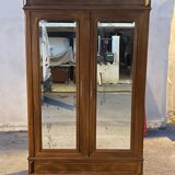 Antique wardrobe, 2 mirrored doors, 50s-60s