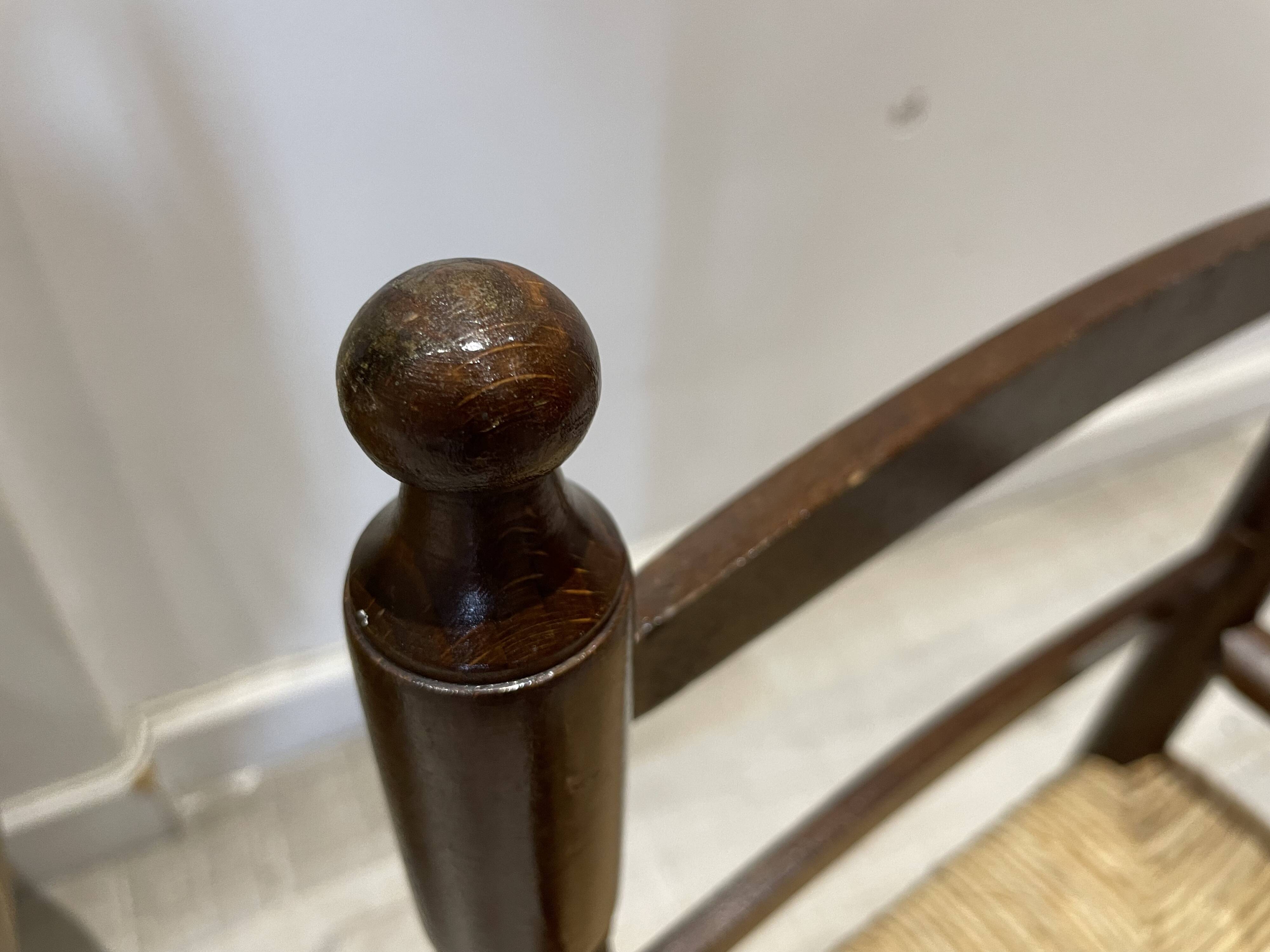 Children's straw armchair