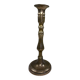 Engraved brass candle holder