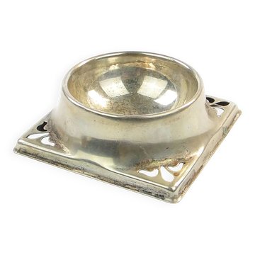 Art Deco salt shaker, silver-plated brass, United Kingdom, 1950s