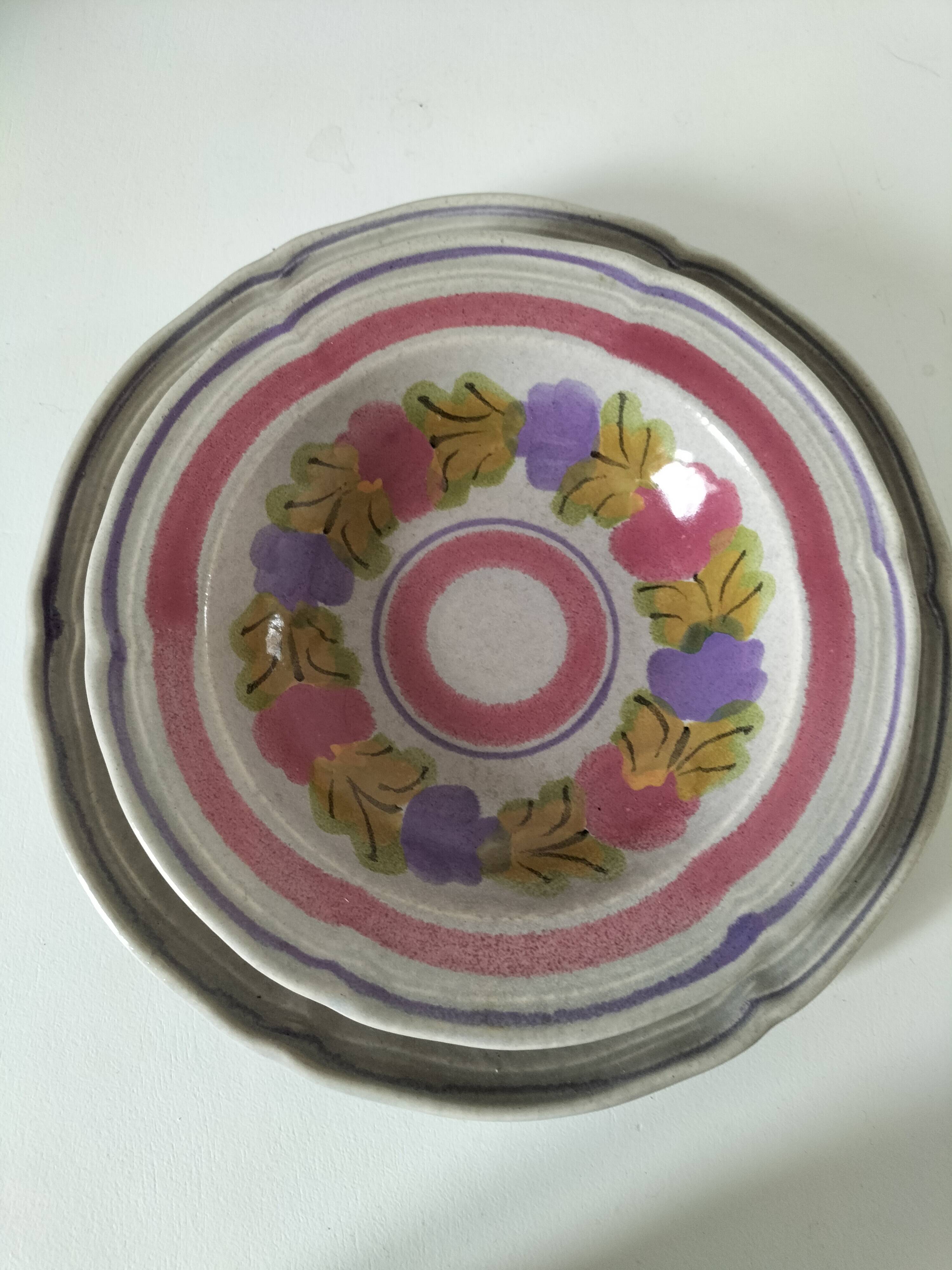 Soup Plate & Dinner Plate Duo – “Ninon” Model – MBFA Pornic