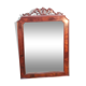 Miroir à fronton en acajou 62x86cm