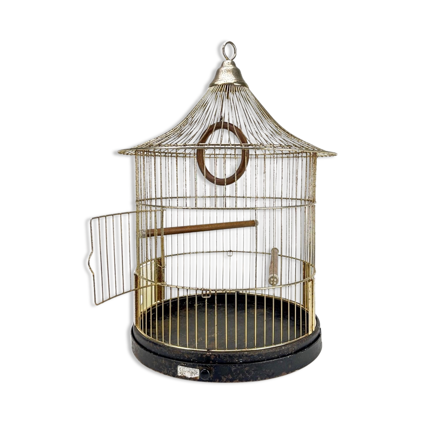 Golden bird cage with fine gold a.fay & co 1950